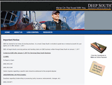 Tablet Screenshot of deep-south.com